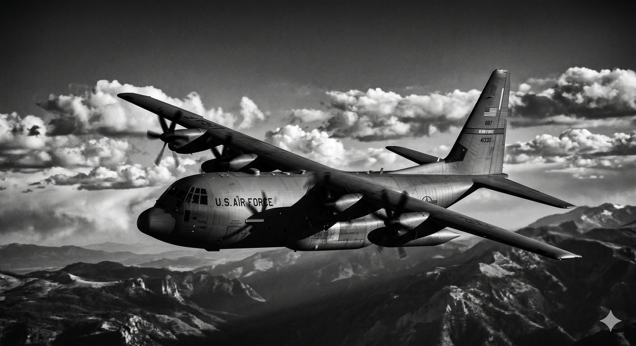 C-130 in flight