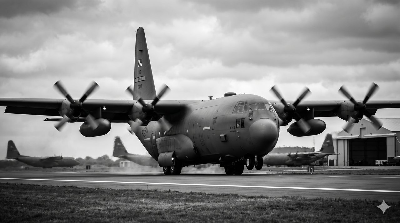 C-130 on the ramp